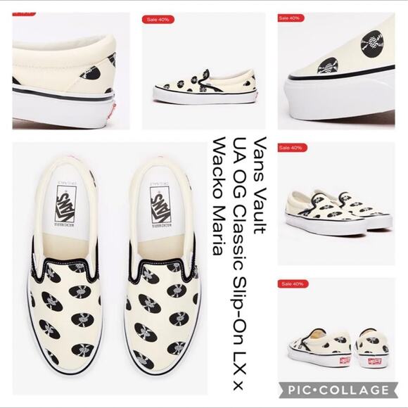 Copied - VANS UA OG Classic Slip-On LX x Wacko Maria size 7.5 mens - Picture 1 of 12